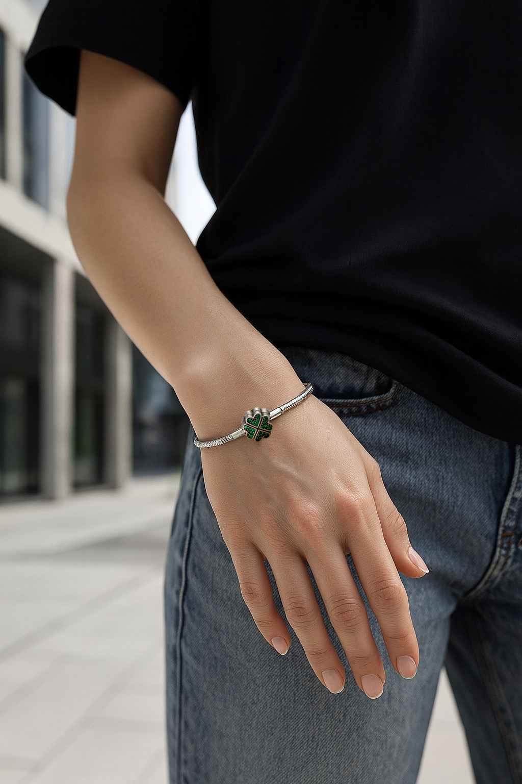 ZARILÉA VELOURA ANHÄNGER ARMBAND LUCKY HEART