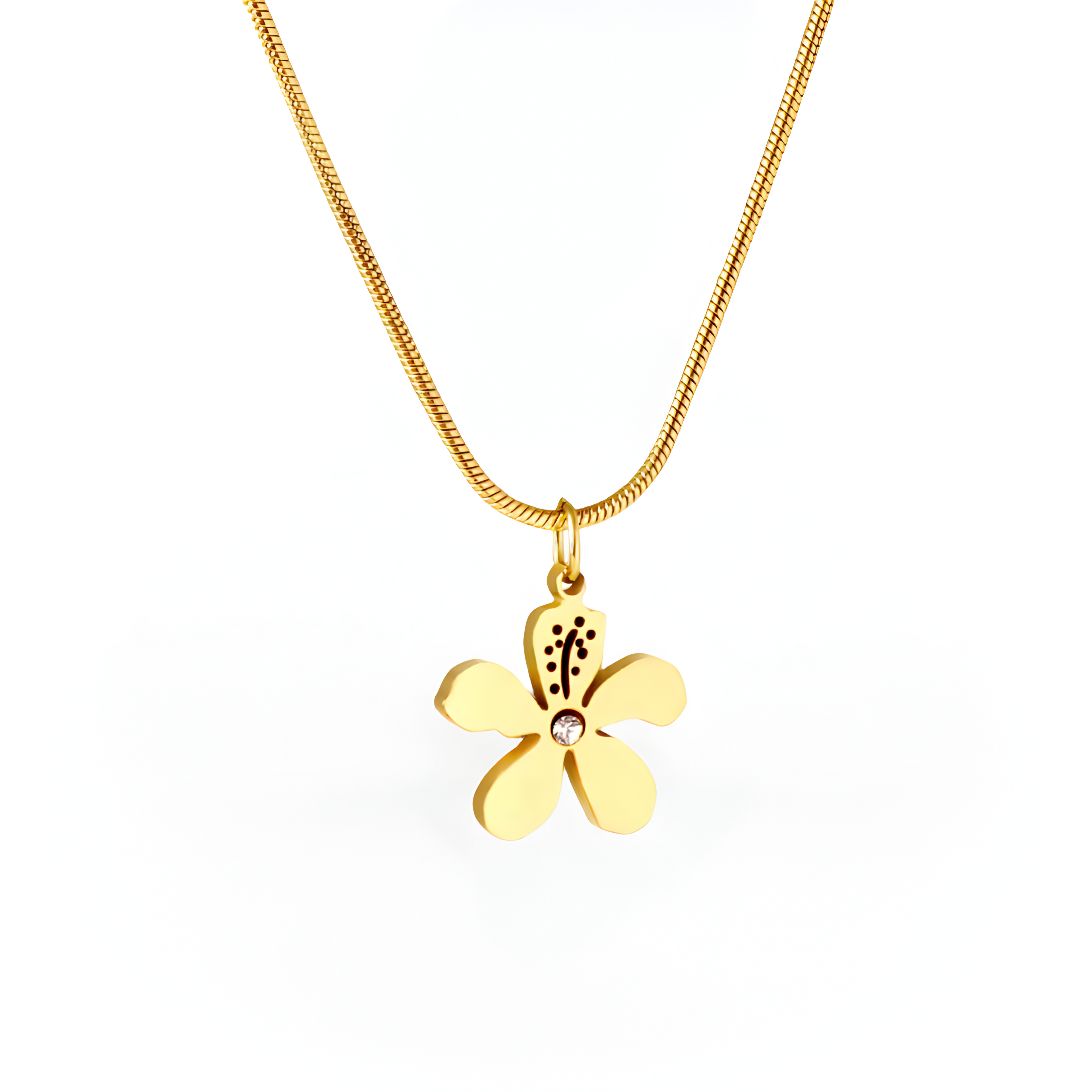 ZARILÉA GOLDEN LILLY HALSKETTE