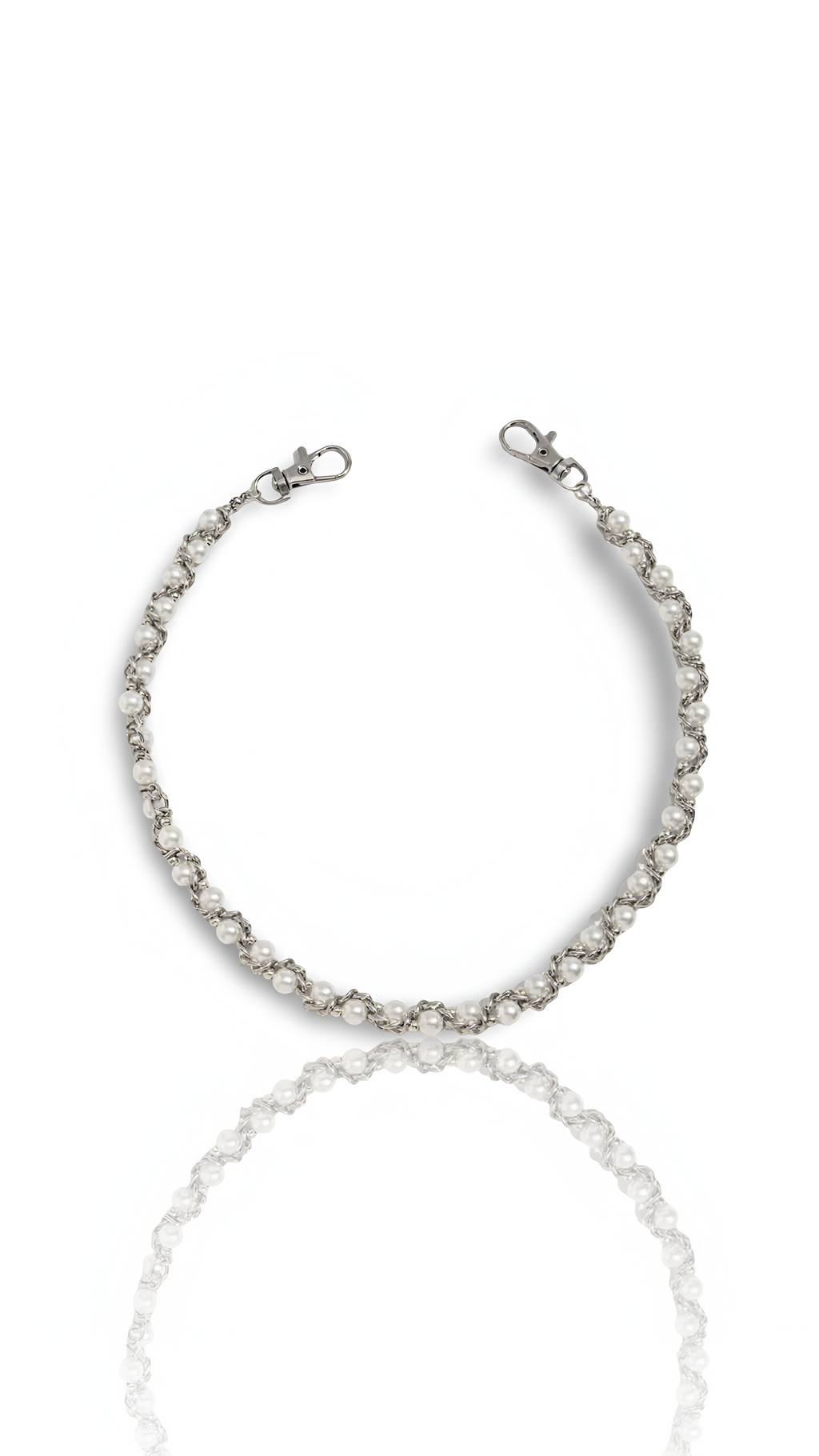 ZARILÉA TWISTED PEARL KEYCHAIN